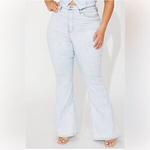 High rise flare jeans